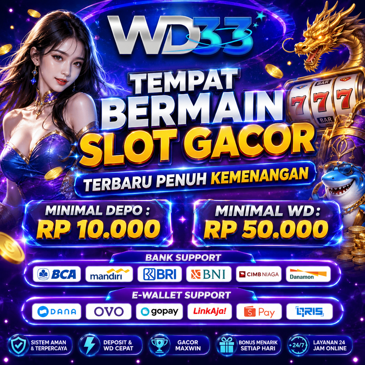 Galeri foto WD33 | Tempat Bermain Slot Gacor Terbaru Penuh Kemenangan di Bali